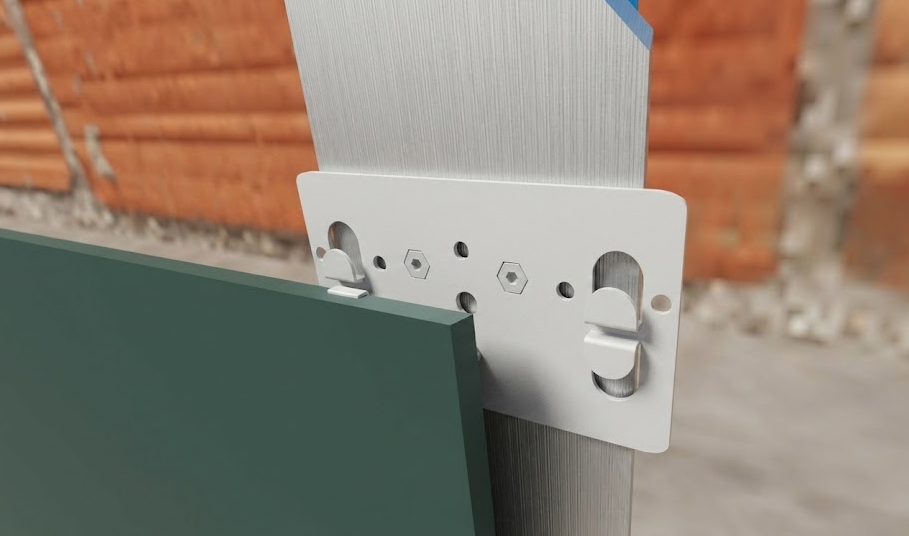 Detalle del sistema de grapa oculta DGO